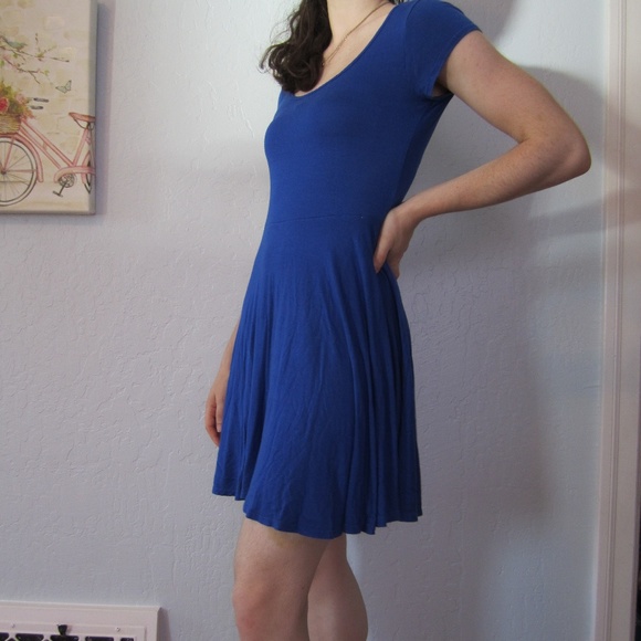 Blue Skater Dress - Picture 3 of 5